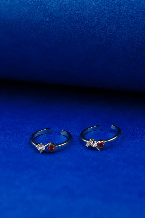 Orange_Garnet_Spark_Silver_925_Adjustable_Trendy_Toe_Ring_For_Women