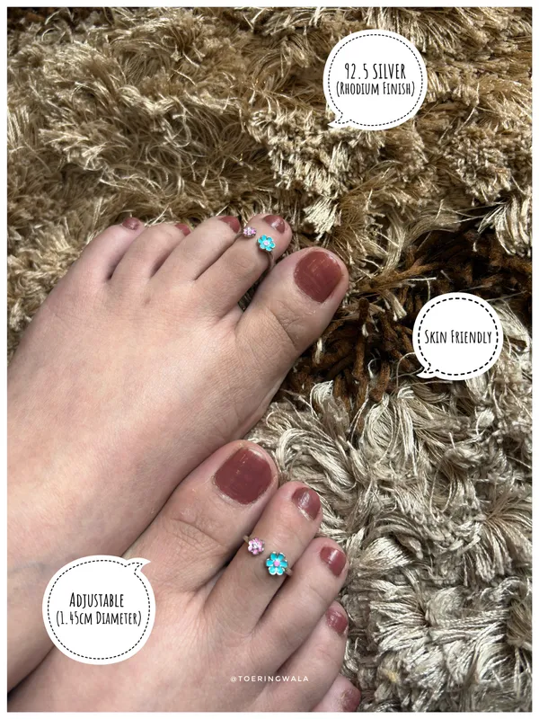 Blue_Blossom_Pair_Silver_925_Adjustable_Trendy_Toe_Ring_For_Women