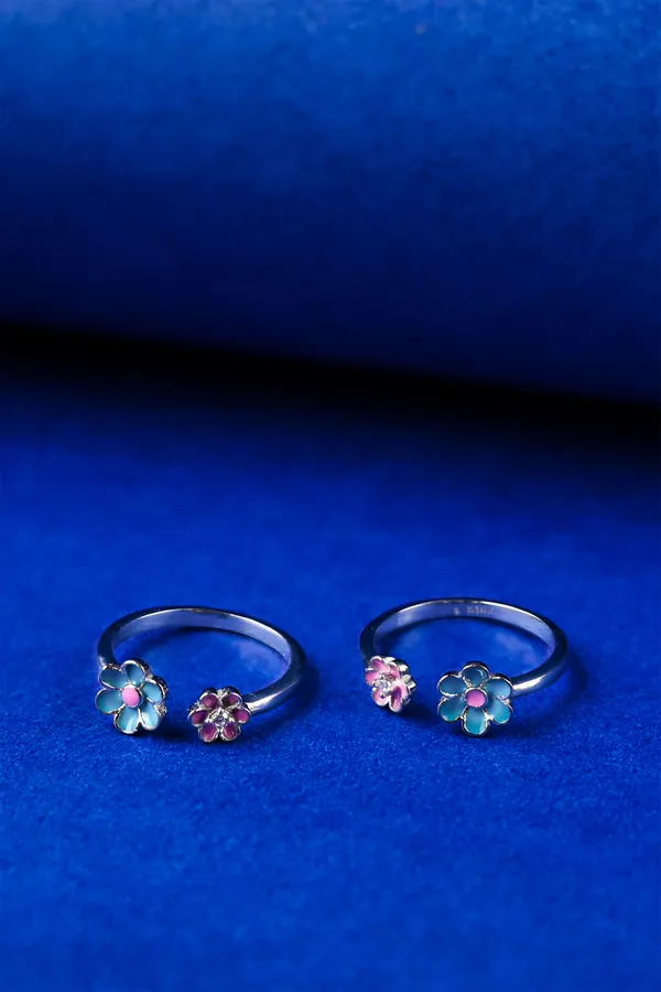 Blue_Blossom_Pair_Silver_925_Adjustable_Trendy_Toe_Ring_For_Women