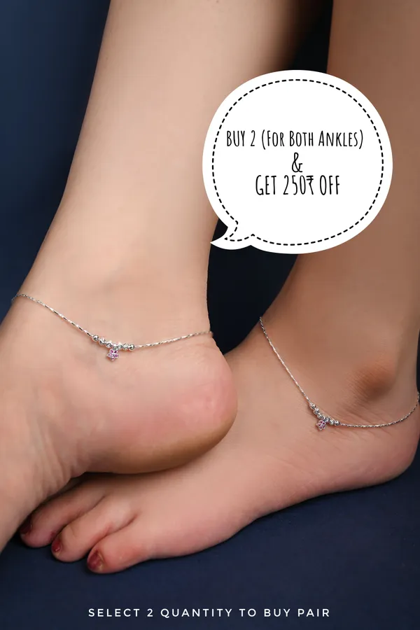 Star_Charm_Bead_925_Silver_Single_Anklet_for_Girls