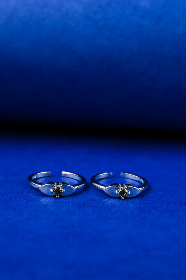 Green_Leaf_Silver_925_Adjustable_Trendy_Toe_Ring_For_Women