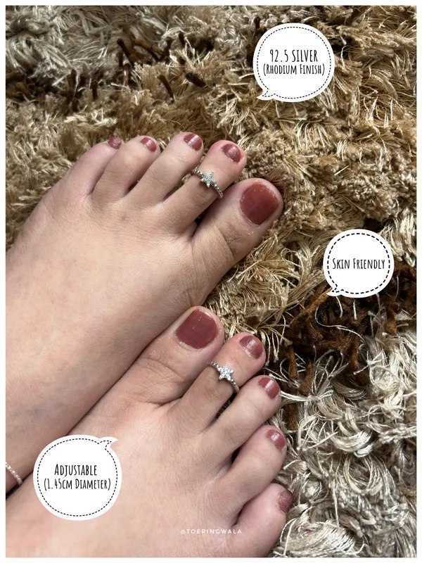 Beaded_Star_Silver_925_Adjustable_Trendy_Toe_Ring_For_Women