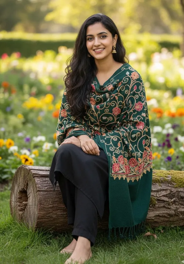 Green_Shawl_Aari_Embroidered_Kashmiri_Woolen_Shawl_Ladies_Shawl_Default_Title