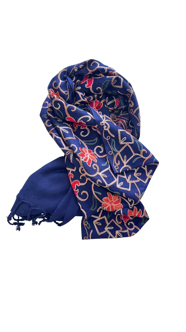 Navy_Blue_Embroidered_Stole_Aari_Embroidered_Kashmiri_Woollen_Stole_Default_Title