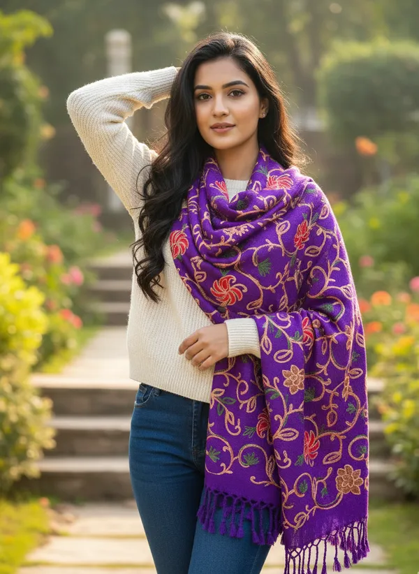Red_Woolen_Premium_&_Elegant_Shawl_For_Women