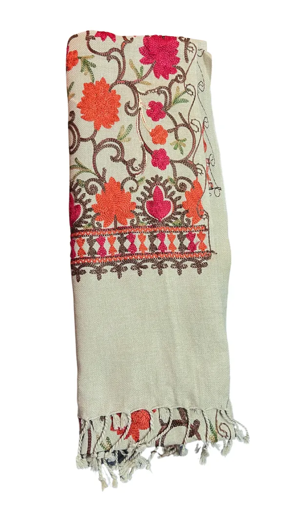Beautiful_Beige_Multi_Embroidered_Kashmiri_Shawl_Aari_Embroidered_Default_Title