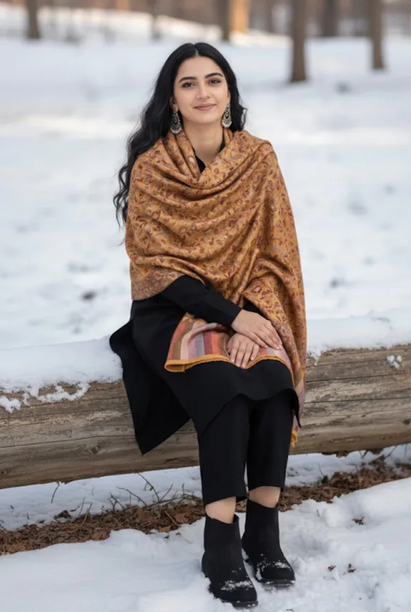 Premium_Tussar_Silk_Full_Shawl_Golden_Kaani_Silk_Shawl_Self_Woven_Kaani_Tussar_Silk_Shawl_Default_Title