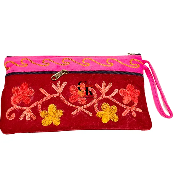 Elegant_Velvet_Kashmiri_Embroidered_Utility_Pouch_Wristlet_Rose_Crimson_Shades_Default_Title