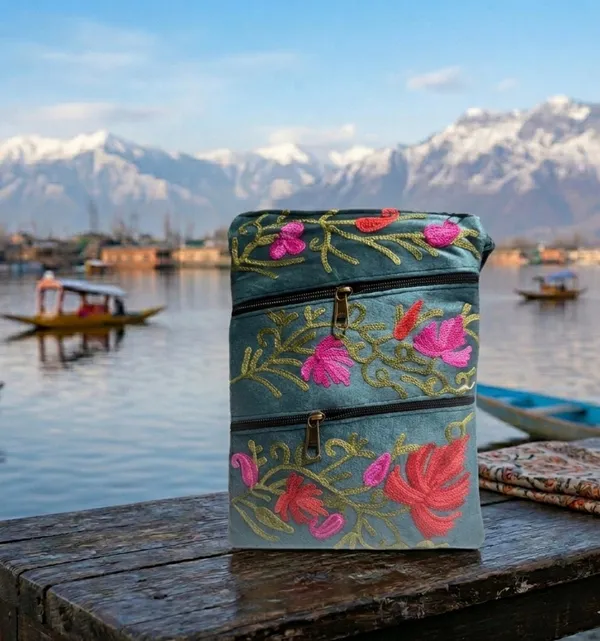 Four_Zipper_Kashmiri_Embroidered_Velvet_Pouch_Teal_Default_Title