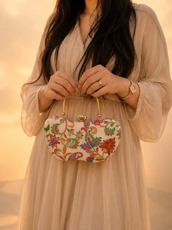 Ivory_Kalamkari_Embroidered_Clutch_Premium_Wedding_Party_Handbag_Default_Title