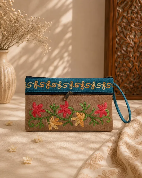 Elegant_Velvet_Kashmiri_Embroidered_Utility_Pouch_Wristlet_Biscuit_Brown_Deep_Teal_Default_Title