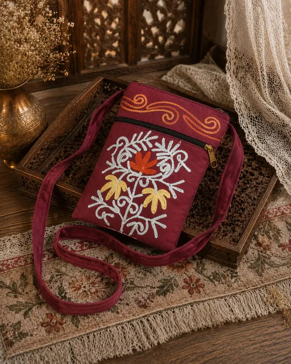 Craftique_Kashmiri_Embroidered_Sling_Bag_Red_Wine_Default_Title