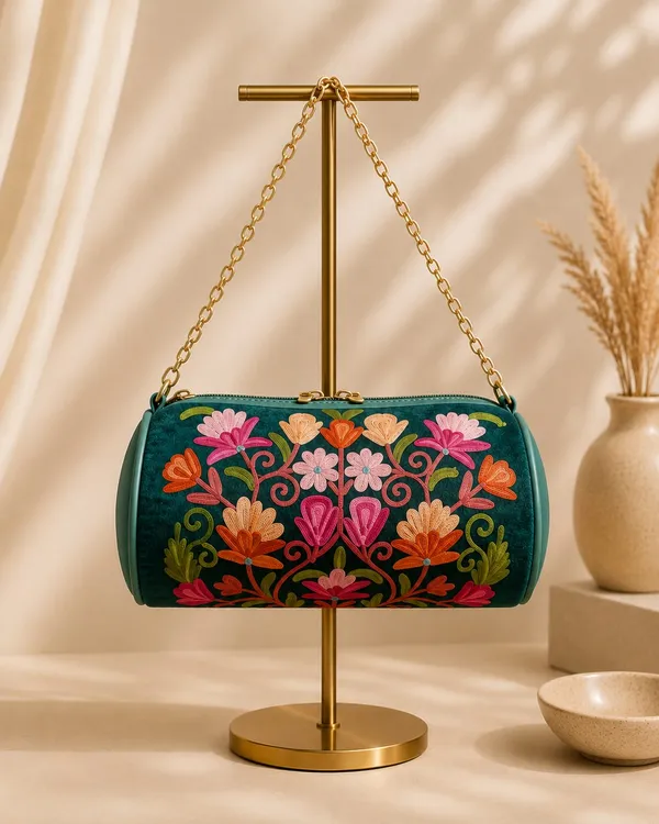 Zaria_Dholki_Bag_Kashmiri_Aari_Embroidered_Occasion_Bag_Pine_Green_Default_Title