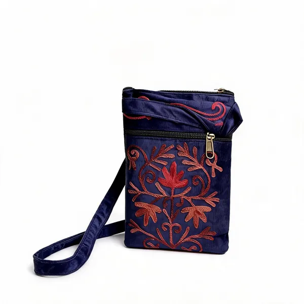 Craftique_Kashmiri_Embroidered_Sling_Bag_Midnight_Blue