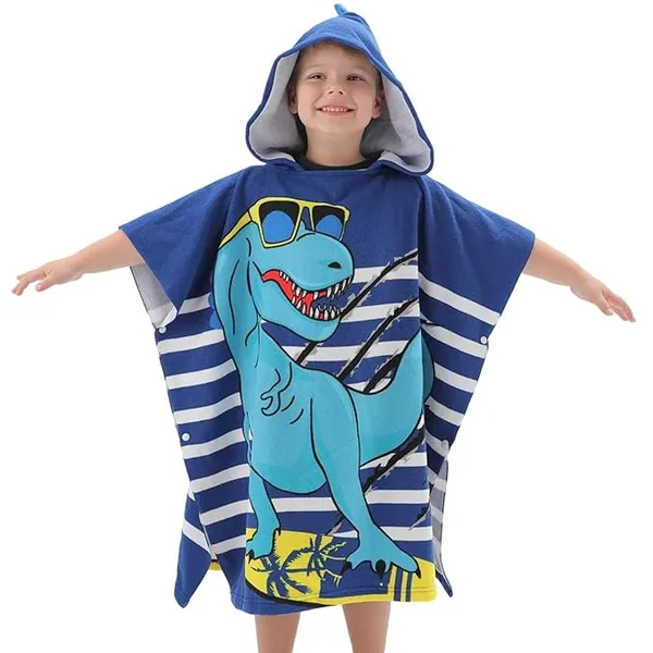Blue_Soft_Hooded_Microfiber_Bath_Towels