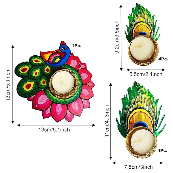 Pink_&_Golden_Diwali_Gift_Diya_with_Peacock