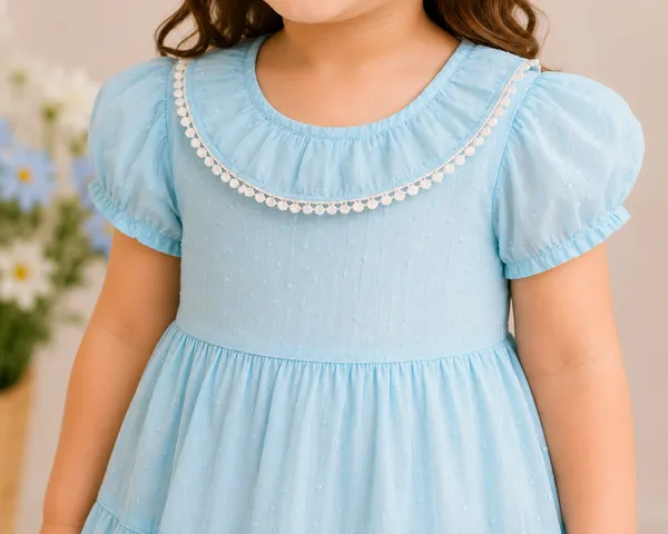 Light_Blue_Cotton_Dobby_Dress_For_Girl