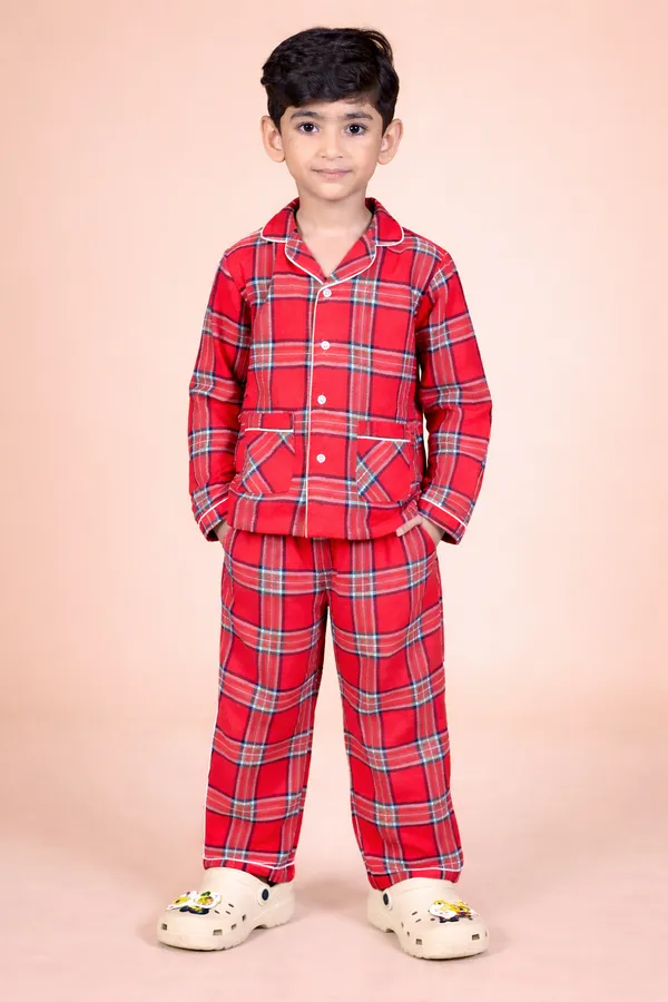 Multicolor_Fennel_Scottish_Checked_Night_Suit_For_Unisex
