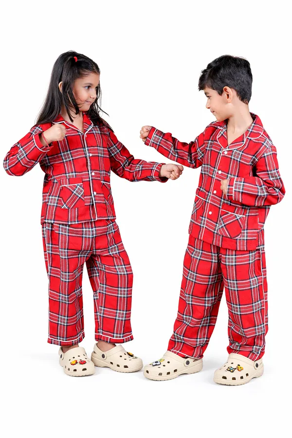 Multicolor_Fennel_Scottish_Checked_Night_Suit_For_Unisex