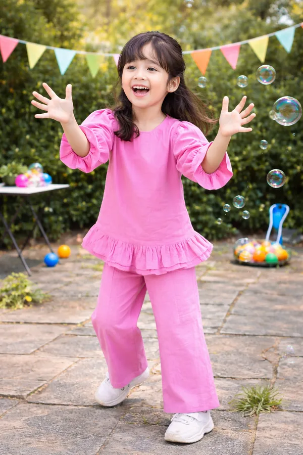 Pink_Cotton_Double_Cloth_Coord_Set_For_Girls
