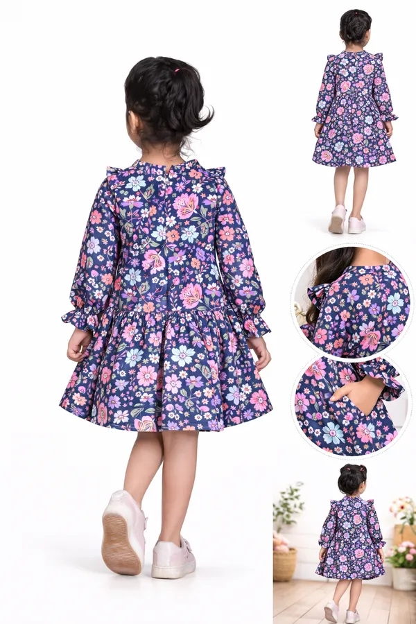Multicolor_Cotton_Beautiful_Printed_Winter_Dress_For_Girls