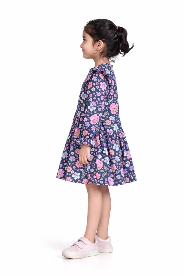 Multicolor_Cotton_Beautiful_Printed_Winter_Dress_For_Girls
