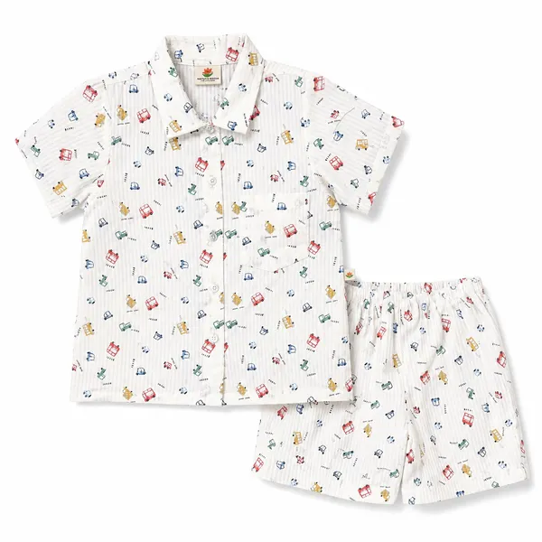 Boys_Cotton_Co-Ord_Set_White_Vehicle_Print_Shirt_&_Shorts