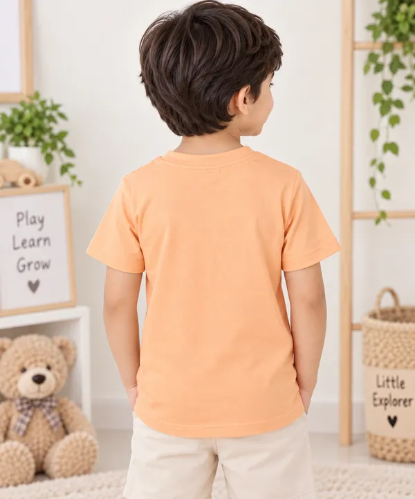 Boys_Peach_Graphic_Cotton_T-Shirt_with_3D_Dog_Appliqué