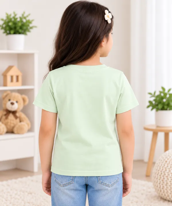 Girls_Mint_Green_Cotton_T-Shirt_with_Sparkling_Rhinestone_Graphic_–_Half_Sleeve_Casual_Top
