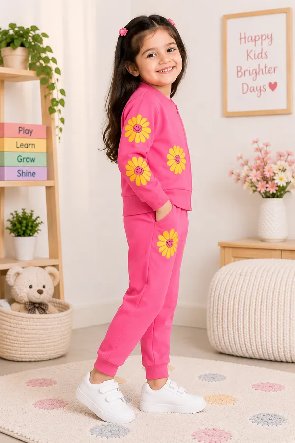 Girls_Pink_Floral_Printed_3-Piece_Tracksuit_Set_with_T-Shirt
