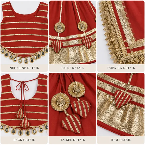 Girls’_Maroon_Red_Designer_Lehenga_Choli_with_Dupatta_&_Heavy_Golden_Gota_Work