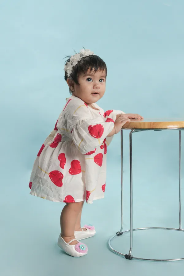 Multicolor_Cotton_Heart_Print_Fit_Flare_Dress_For_Girls