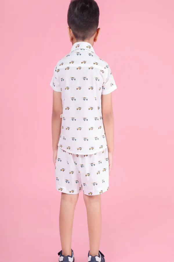 White_Cotton_Summer_Cool_Vacation_Coord_Set_For_Boys