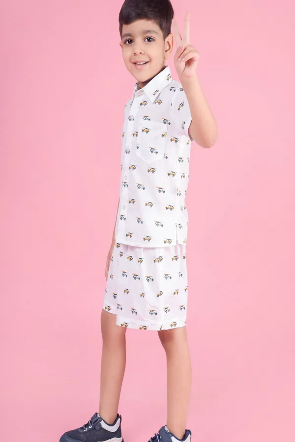 White_Cotton_Summer_Cool_Vacation_Coord_Set_For_Boys