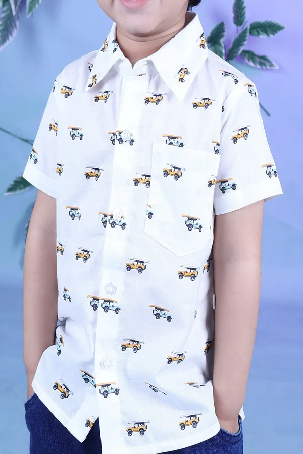 White_Cotton_Summer_Cool_Printed_Shirt_For_Boy