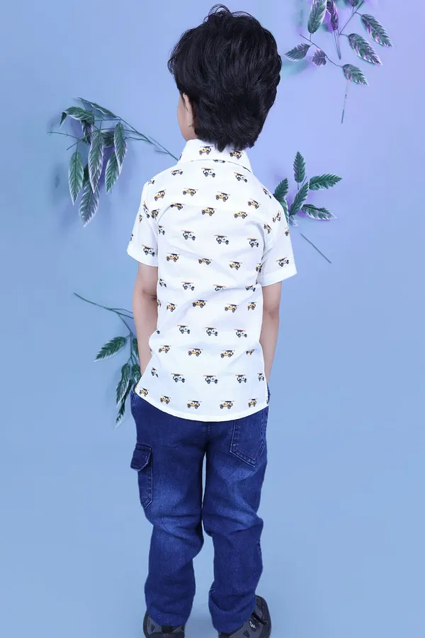 White_Cotton_Summer_Cool_Printed_Shirt_For_Boy