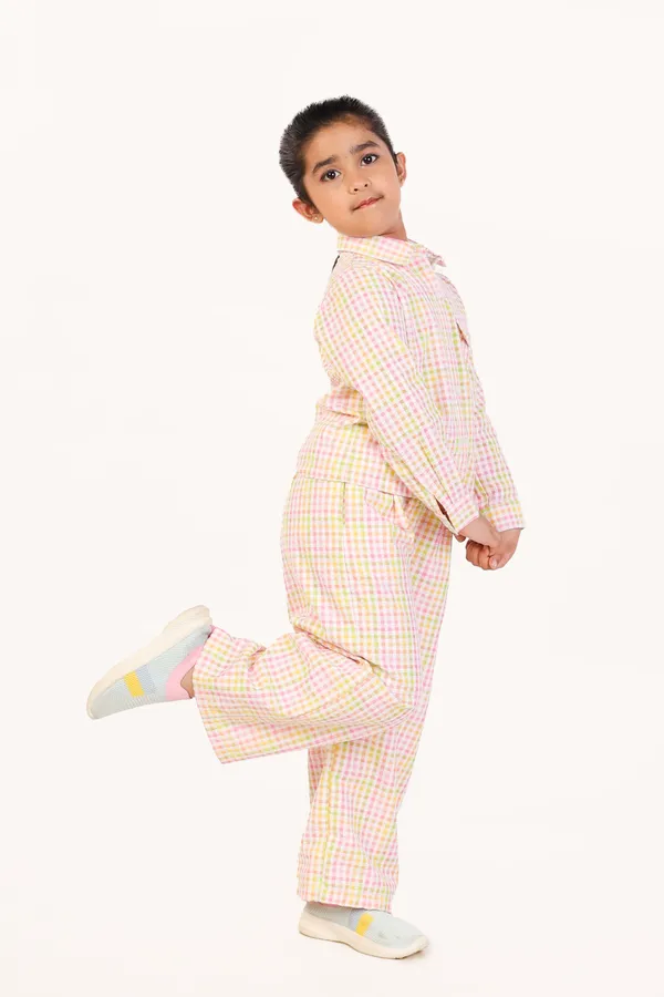 Multicolor_Cotton_Checked_Night_Suit_For_Girls