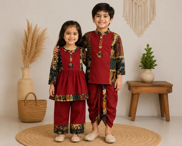 Maroon_Patchwork_Ethnic_Wear_For_Girls