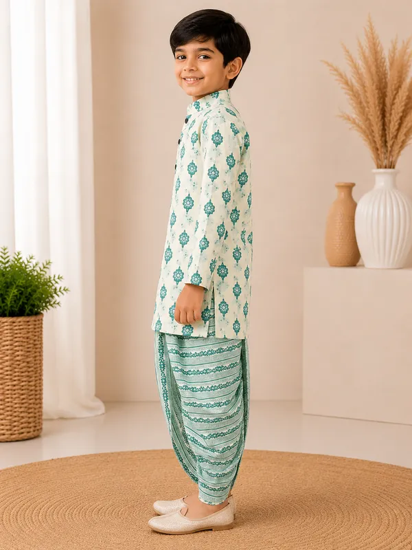 Mint_Blossom_Kurta_Dhoti_Set_For_Boys