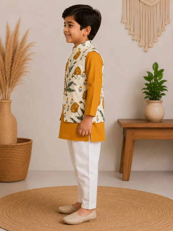 Mustard_Bloom_Kurta_Pajama_Set_With_Floral_Nehru_Jacket
