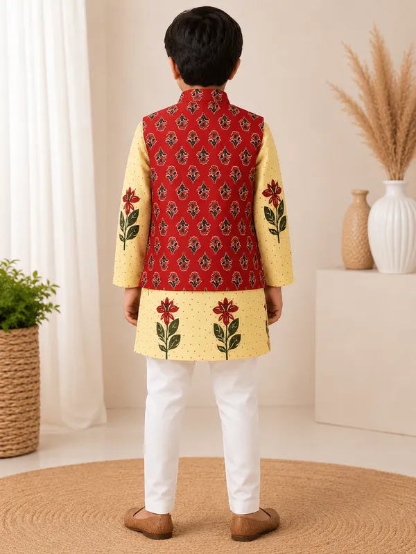 Royal_Blossom_Nehru_Jacket_Kurta_Set_For_Boys