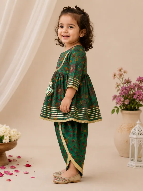 Emerald_Bloom_Cotton_Peplum_Dhoti_Set