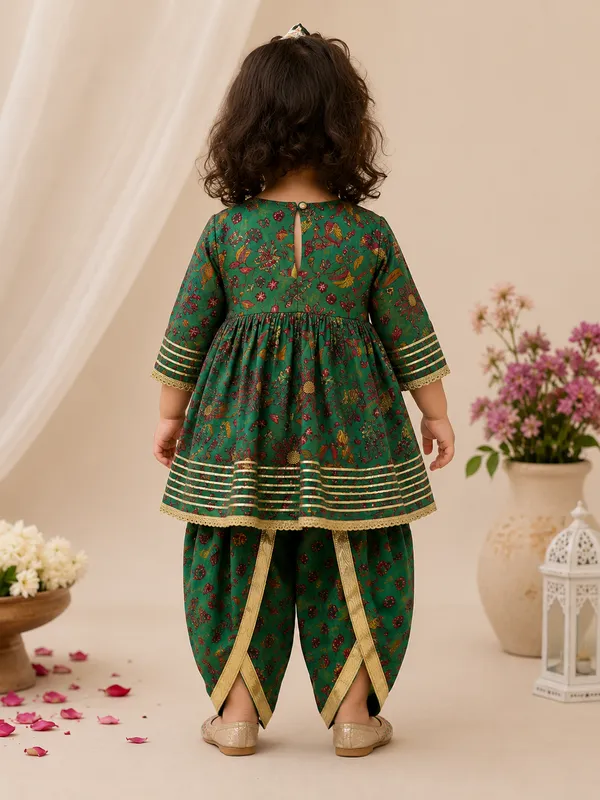 Emerald_Bloom_Cotton_Peplum_Dhoti_Set