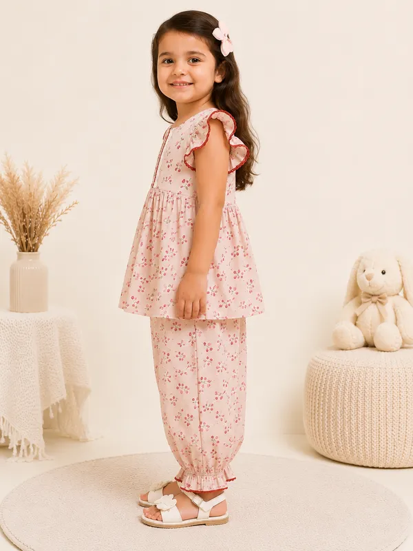 Girls_Cherry_Blossom_Cotton_Tunic_&_Harem_Pants_Co-Ord_Set