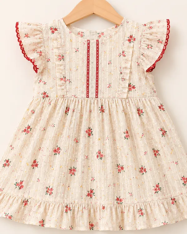 Girls_Floral_Print_Cotton_Swiss_Dot_Fit_&_Flare_Dress_Cream