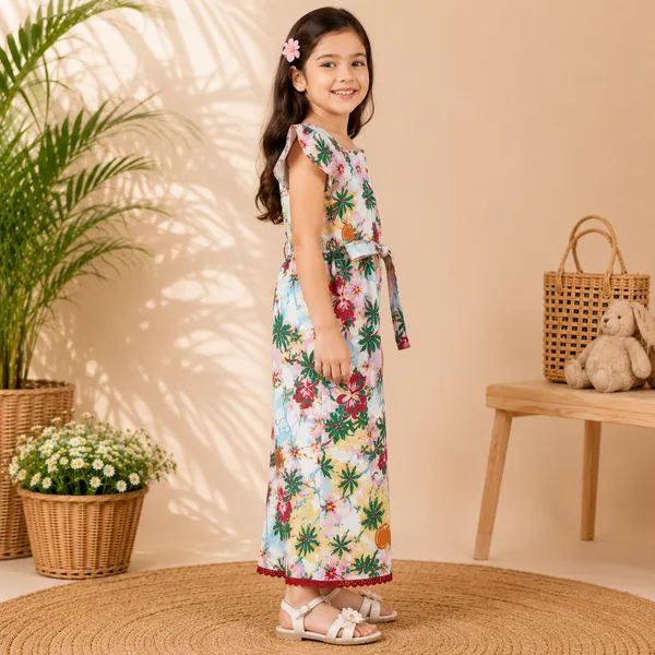 Girls_Tropical_Floral_Printed_Square_Neck_Cotton_Jumpsuit_With_Waist_Tie