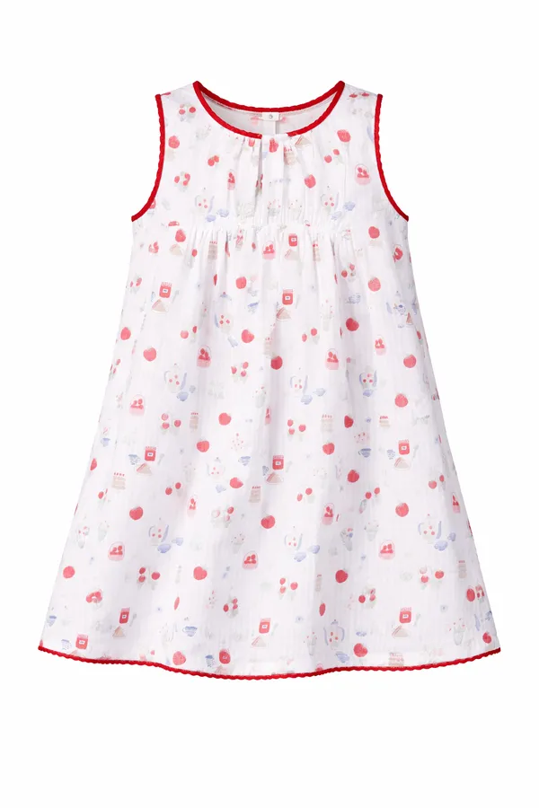 White_Cotton_Dress_With_Digital_Print_And_Border_For_Girl