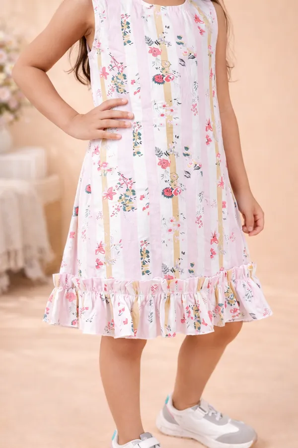 Multicolor_Cotton_Summer_Cool_Printed_Dress_For_Girls