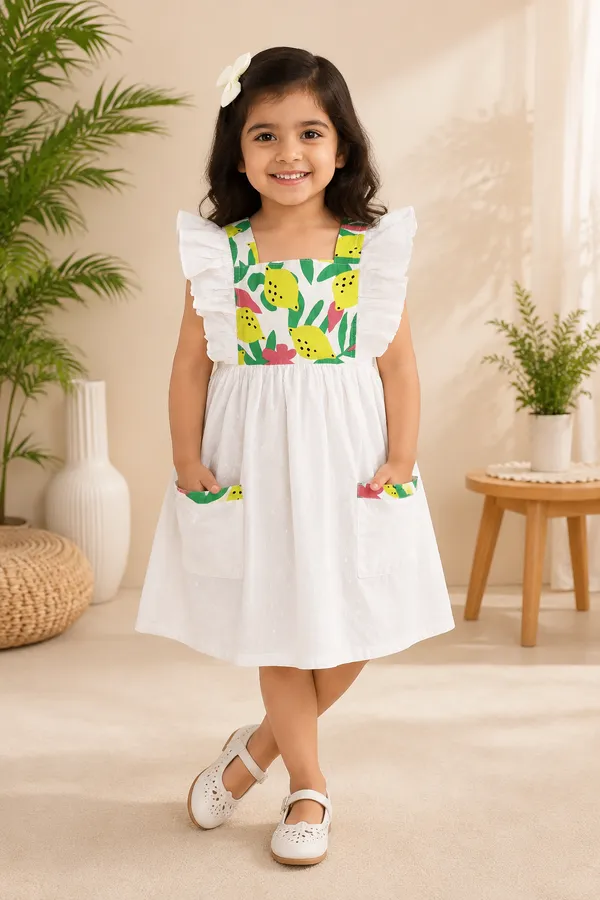 White_Cotton_Dress_With_Printed_Yoke_For_Girl