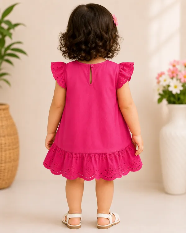 Pink_Cotton_Hot_Side_Frilled_Top_For_Infant